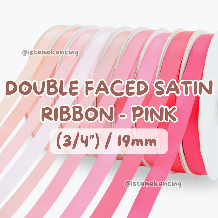 Double Face Satin Ribbon 3/4