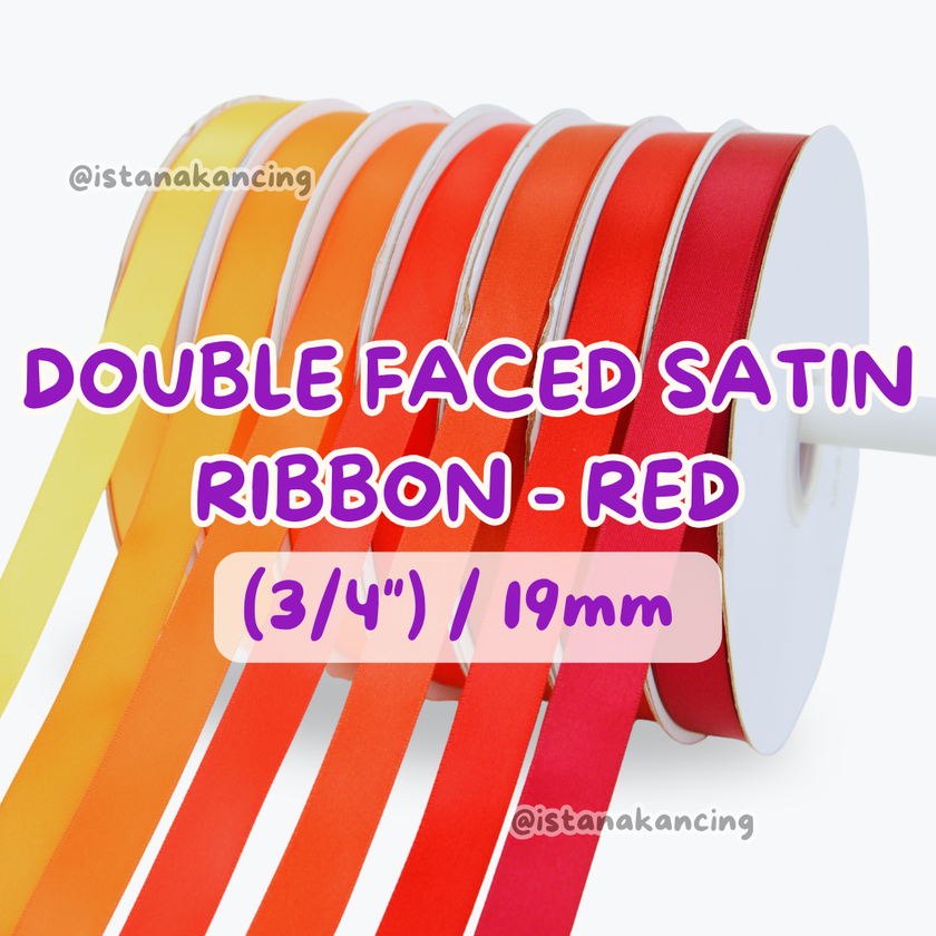 Double Face Satin Ribbon 3/4