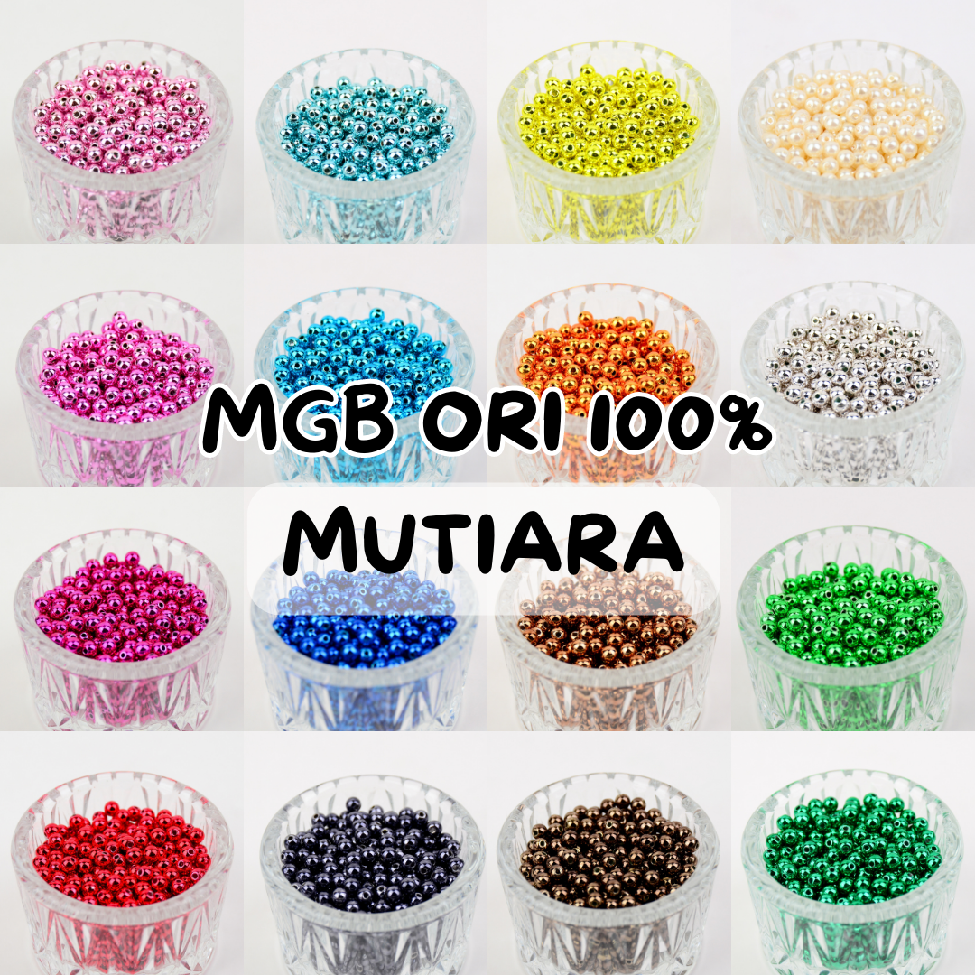 MGB Mutiara Pearl Original Matsuno Glass Beads Mote