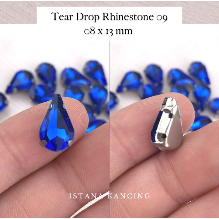 Kristal Cangkang Tear Drop 8x13mm