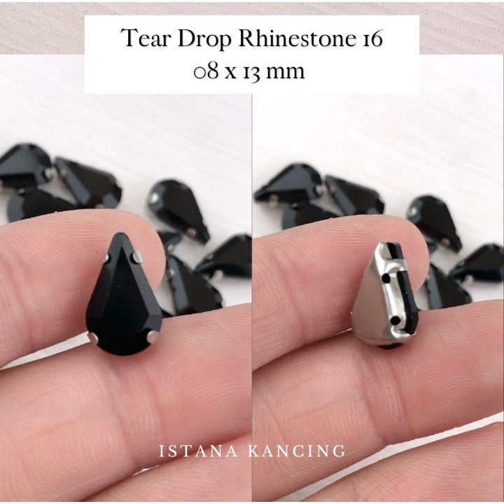 Kristal Cangkang Tear Drop 8x13mm