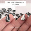 Kristal Cangkang Tear Drop 8x13mm
