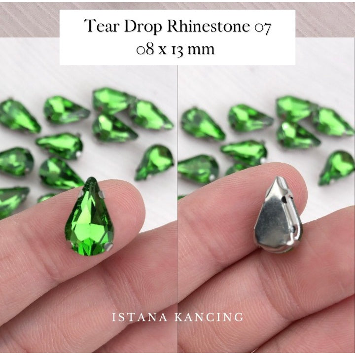 Kristal Cangkang Tear Drop 8x13mm
