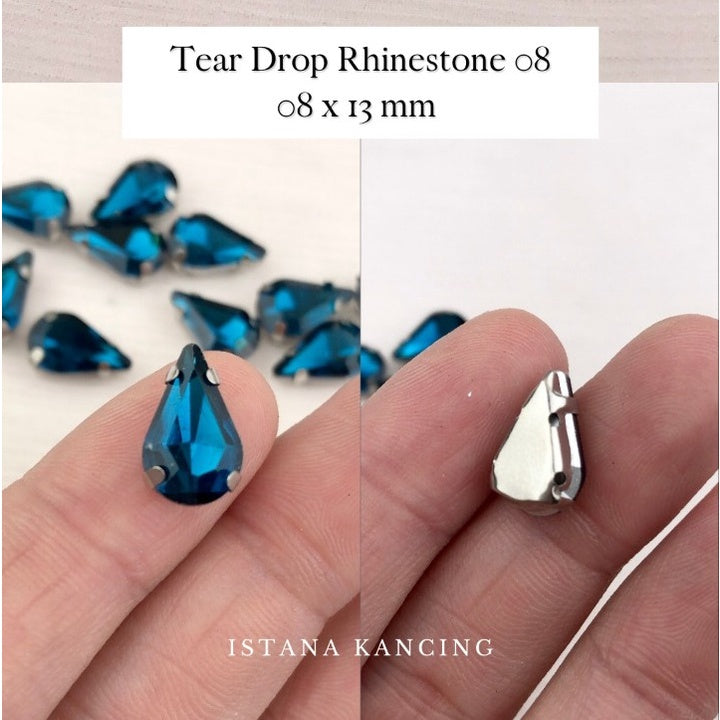 Kristal Cangkang Tear Drop 8x13mm