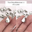Kristal Cangkang Tear Drop 8x13mm