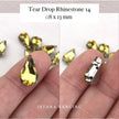 Kristal Cangkang Tear Drop 8x13mm