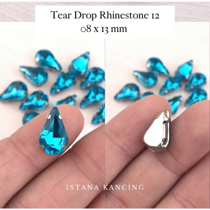 Kristal Cangkang Tear Drop 8x13mm