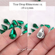 Kristal Cangkang Tear Drop 8x13mm