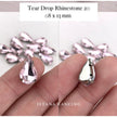 Kristal Cangkang Tear Drop 8x13mm