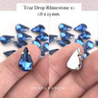 Kristal Cangkang Tear Drop 8x13mm