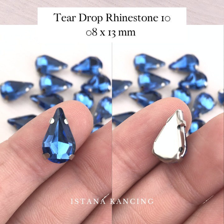 Kristal Cangkang Tear Drop 8x13mm