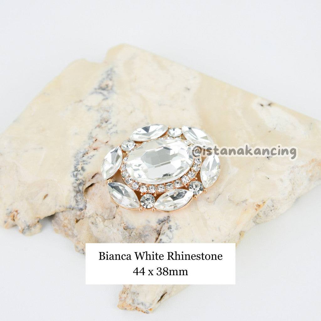 Bianca Rhinestone Button