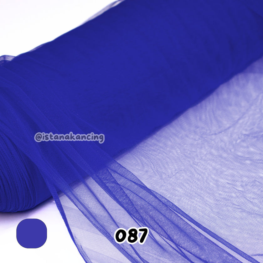 Kain Soft Tulle Lebar 150cm Blue Series