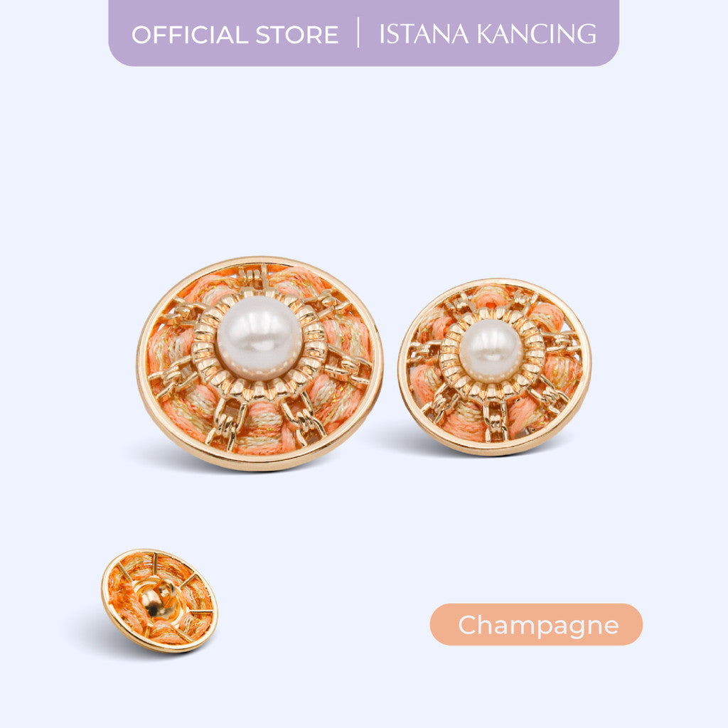 Kancing Jamur Aliza Button | Aksesoris Kancing Unik Mewah Premium Button | Istana Kancing