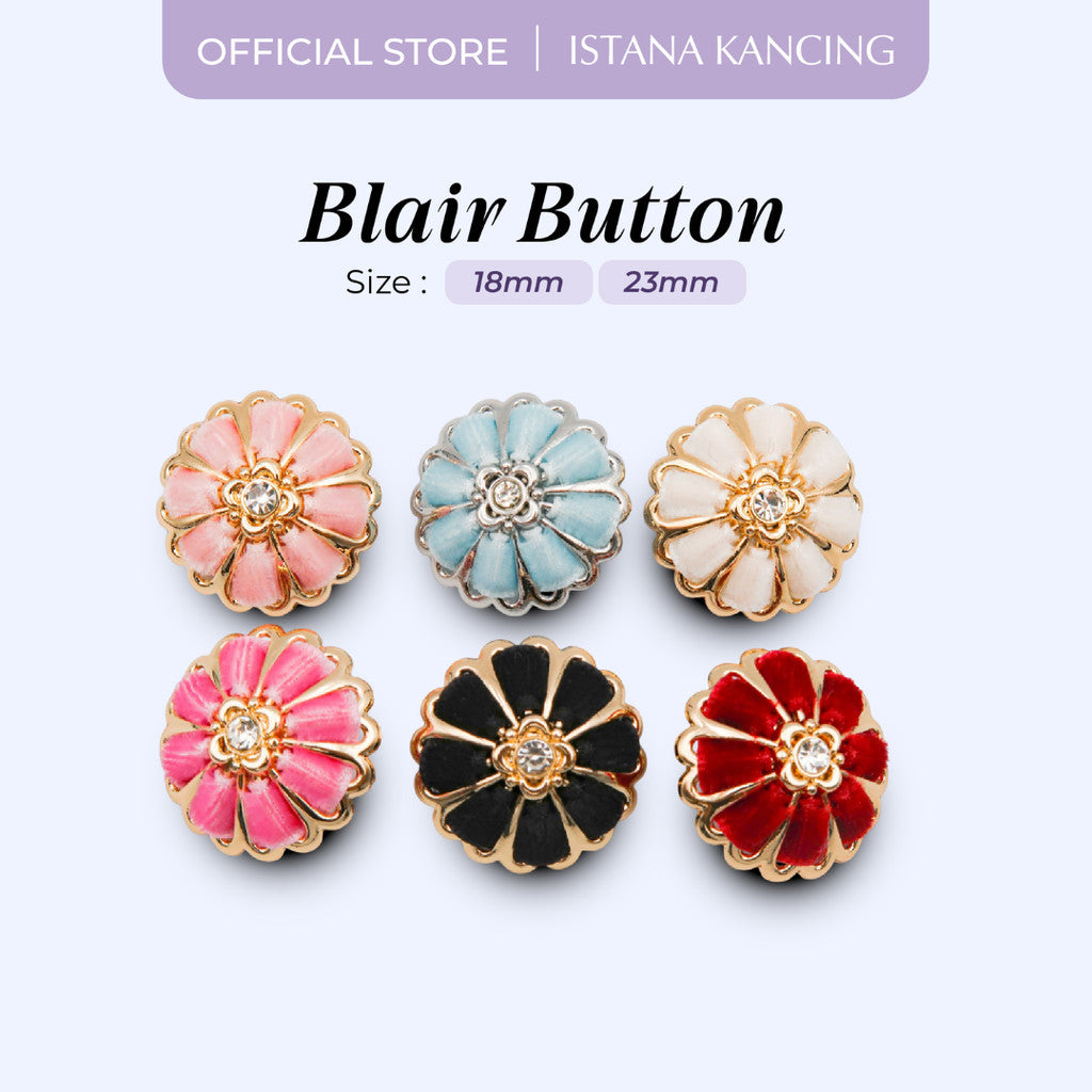 Kancing Jamur Blair Button | Aksesoris Kancing Unik Mewah Premium Button | Istana Kancing