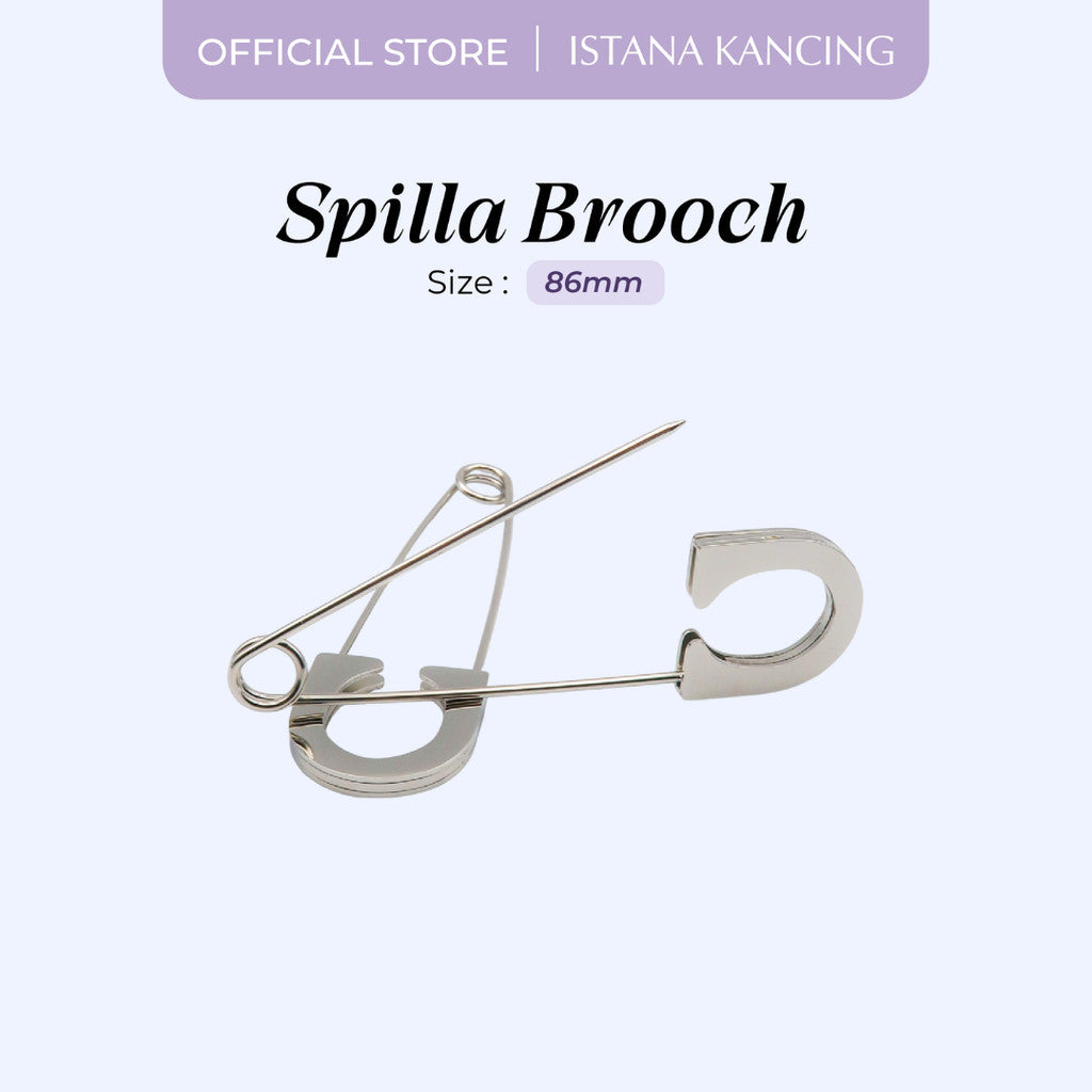 Brooch Spilla | Aksesoris Pin Peniti Baju Hijab Mewah Unik Premium Pin | Istana Kancing