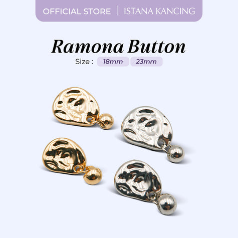 Kancing Jamur Ramona Button | Aksesoris Kancing Unik Mewah Premium Button | Istana Kancing