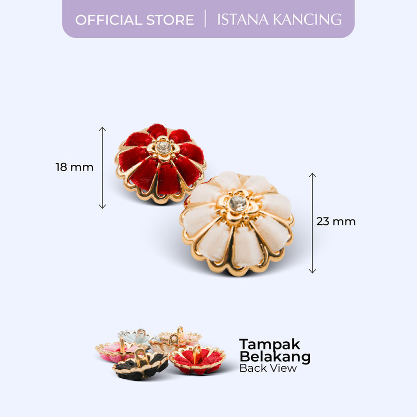 Kancing Jamur Blair Button | Aksesoris Kancing Unik Mewah Premium Button | Istana Kancing