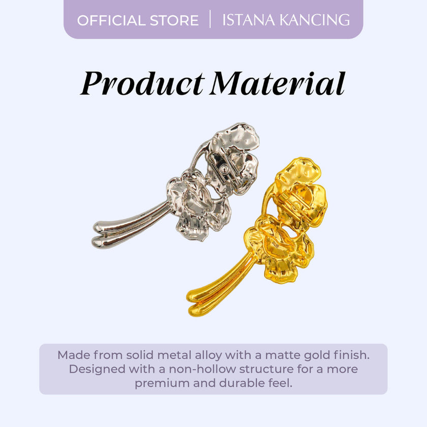 Brooch Winona | Aksesoris Pin Peniti Baju Hijab Mewah Unik Premium Pin | Istana Kancing