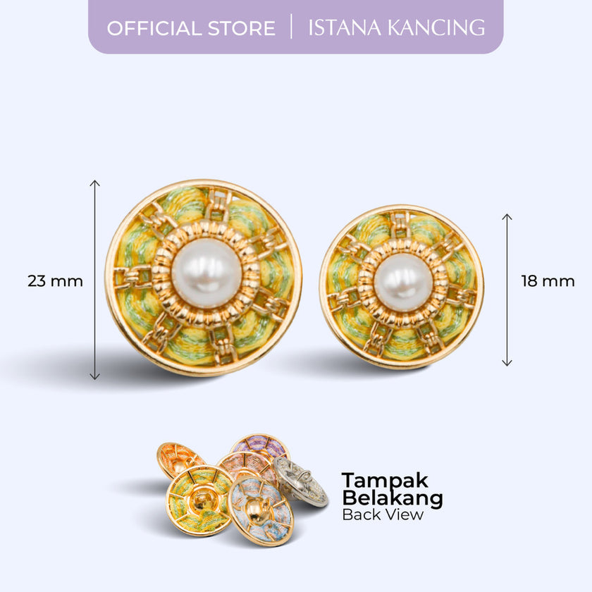 Kancing Jamur Aliza Button | Aksesoris Kancing Unik Mewah Premium Button | Istana Kancing