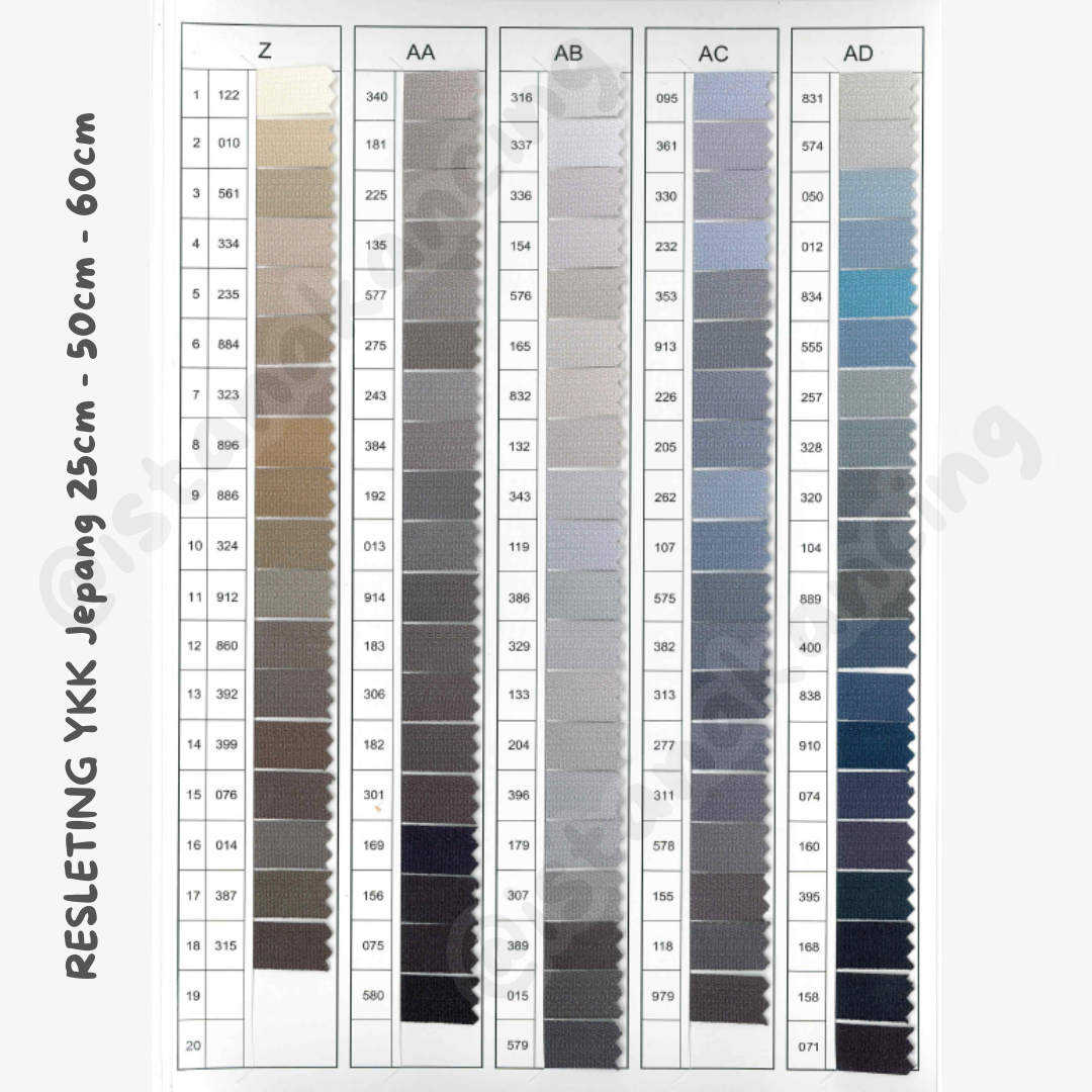 YKK Invisible Zipper - Strip Y